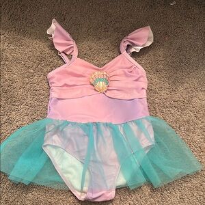 Mermaid Little Girls Swimsuit- worn once!